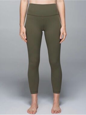 Lululemon high times crop size 4/6 fatigue green